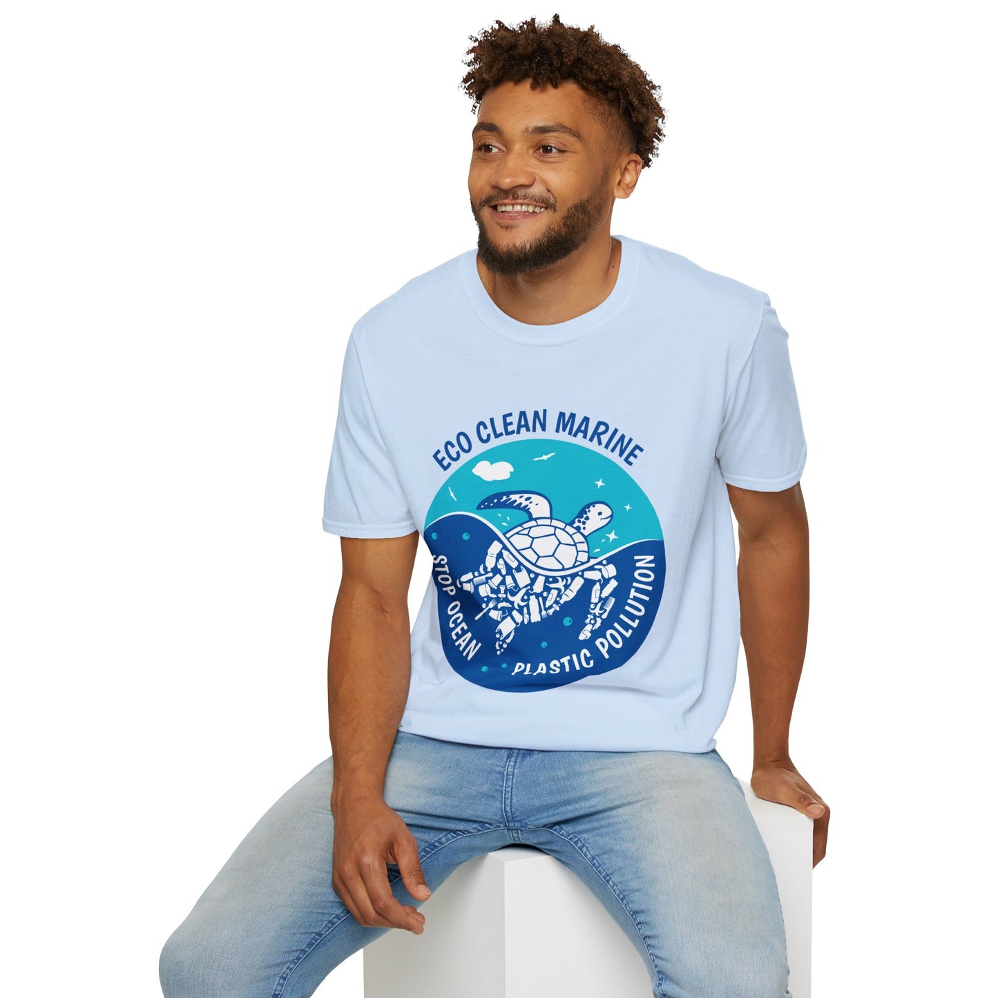 Stop Ocean Plastic Turtle Tee