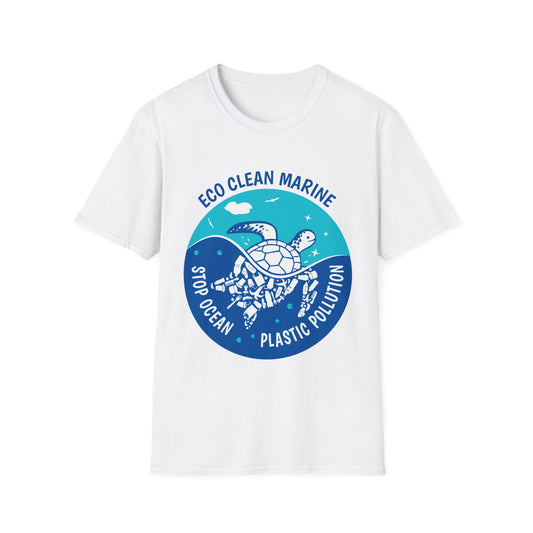 Stop Ocean Plastic Turtle Tee