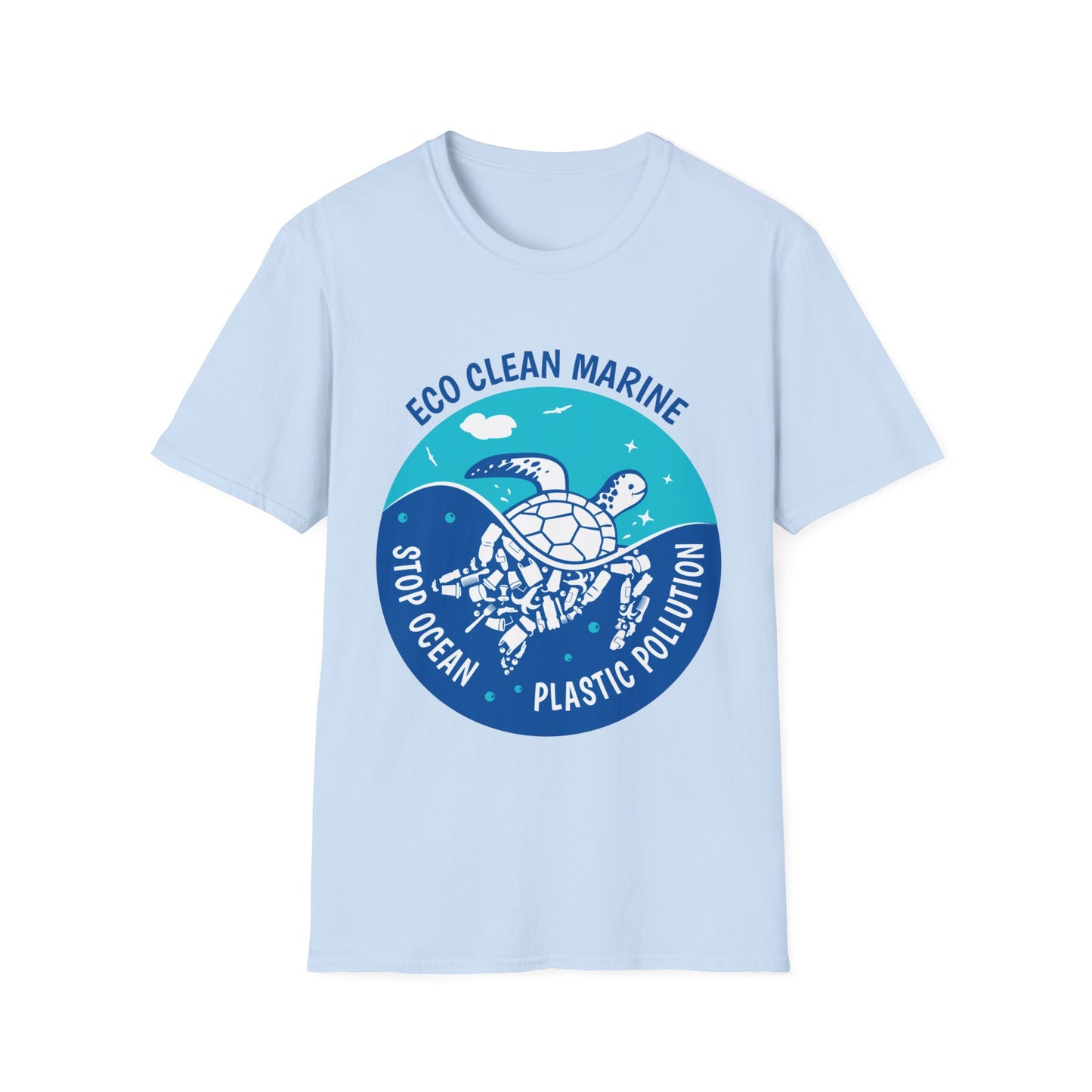 Stop Ocean Plastic Turtle Tee